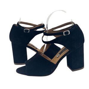 Alberto Fermani Avane Suede Sandal, 37 (US 6.5), Black